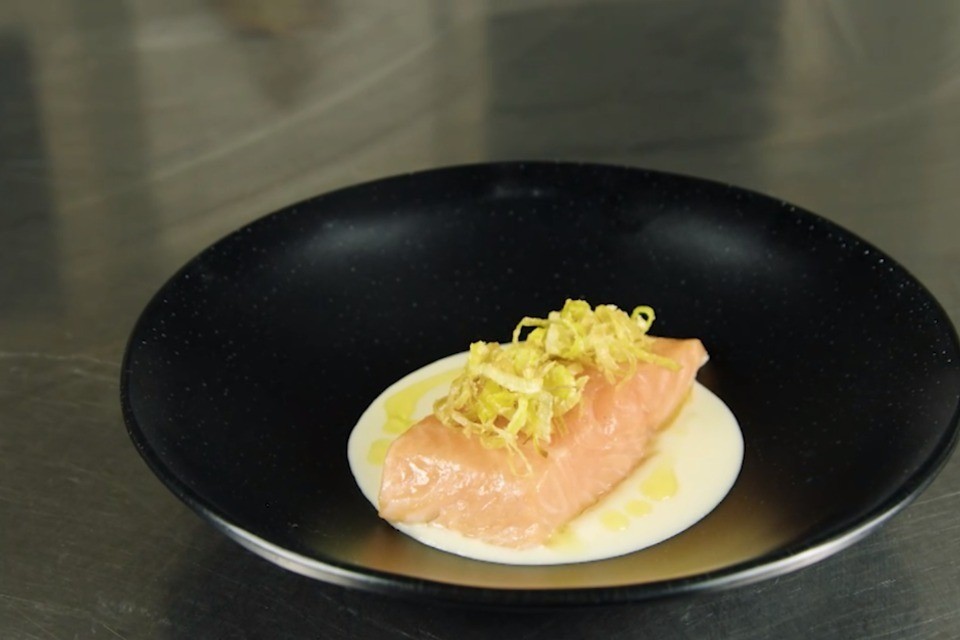 Lachsrezept mit Rahmkartoffeln und Knollensellerie