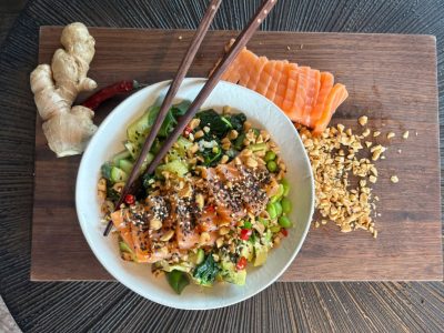 rezept asian sashimi bowl - SWISS LACHS Alpiner Lachs